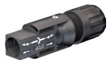 Connettore MC4 con contatto dorato
