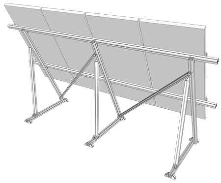 Triangoli per moduli fotovoltaici a terra